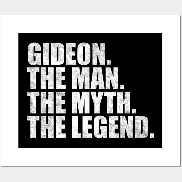 Gideon Legend Gideon Name Gideon given name Wall Art by TeeLogic